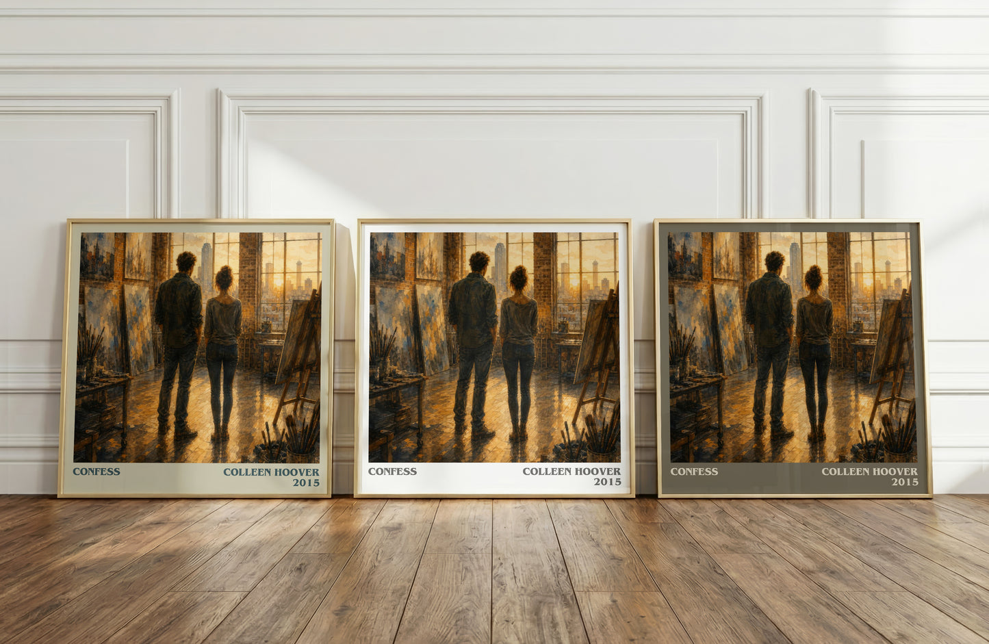 Confess literary art print colour and style options – Colleen Hoover book art