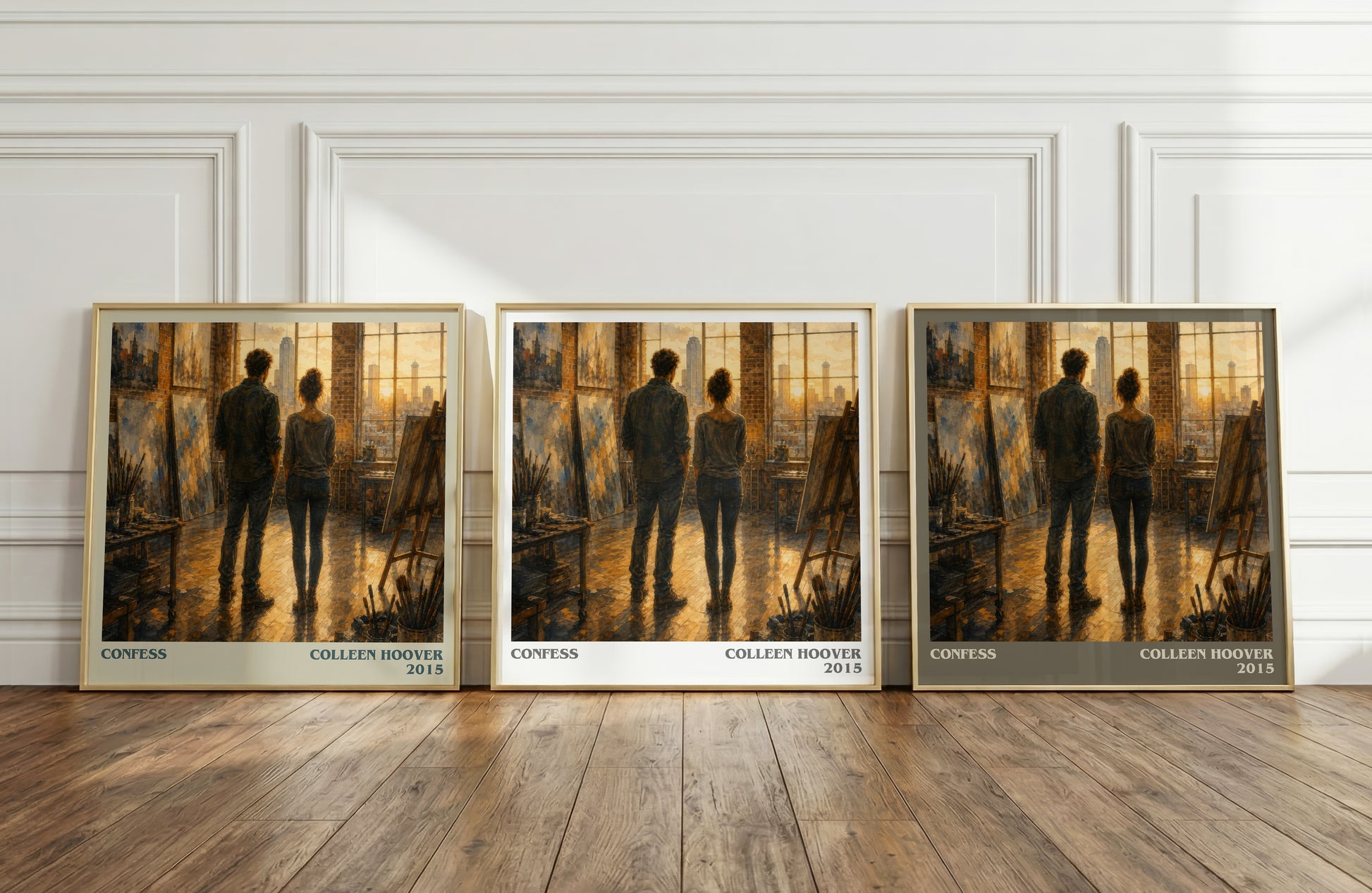 Confess literary art print colour and style options – Colleen Hoover book art