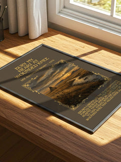 Bury My Heart at Wounded Knee Minimalist Book Poster by D. Brown – print on a sunlit desk