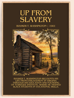 Up from Slavery Minimalist Book Poster by Booker T. Washington – book poster