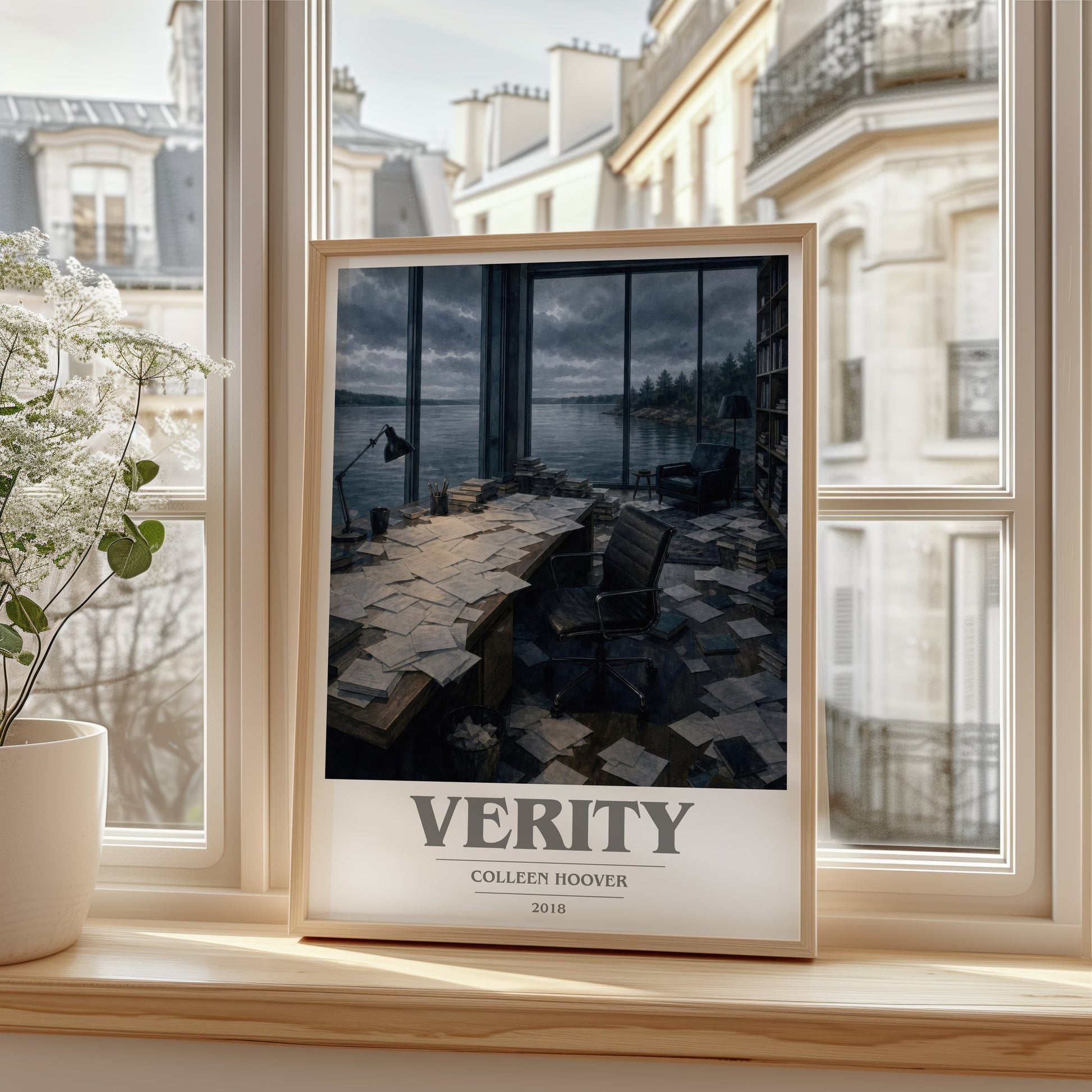 Verity book cover poster colour and style options – Colleen Hoover book art