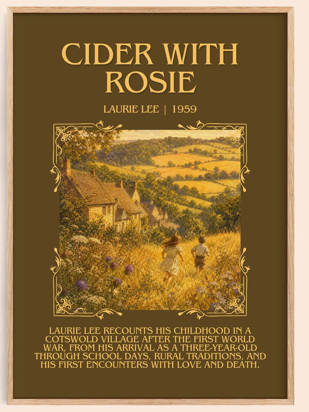 Cider with Rosie Minimalist Book Poster by Laurie Lee – book poster