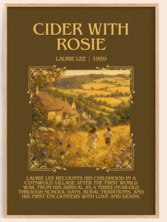 Cider with Rosie Minimalist Book Poster by Laurie Lee – book poster