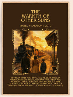 The Warmth Of Other Suns Minimalist Book Poster by Isabel Wilkerson – book poster