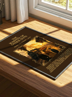 The Warmth Of Other Suns Minimalist Book Poster by Isabel Wilkerson – print on a sunlit desk