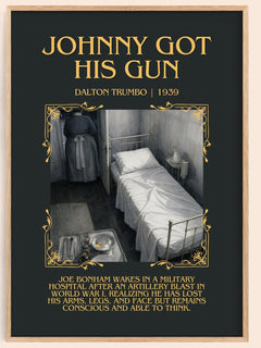Johnny Got His Gun Minimalist Book Poster by Dalton Trumbo – book poster