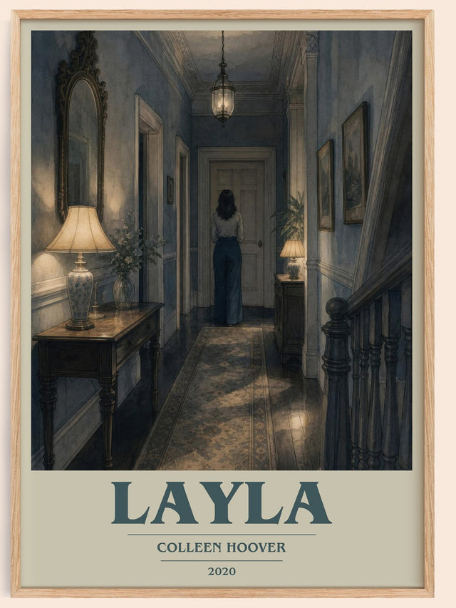 Layla Book Cover Poster by Colleen Hoover