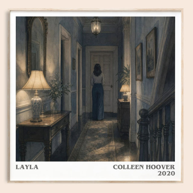 Layla Literary Art Print by Colleen Hoover