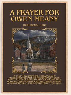 A Prayer for Owen Meany Minimalist Book Poster by John Irving – book poster