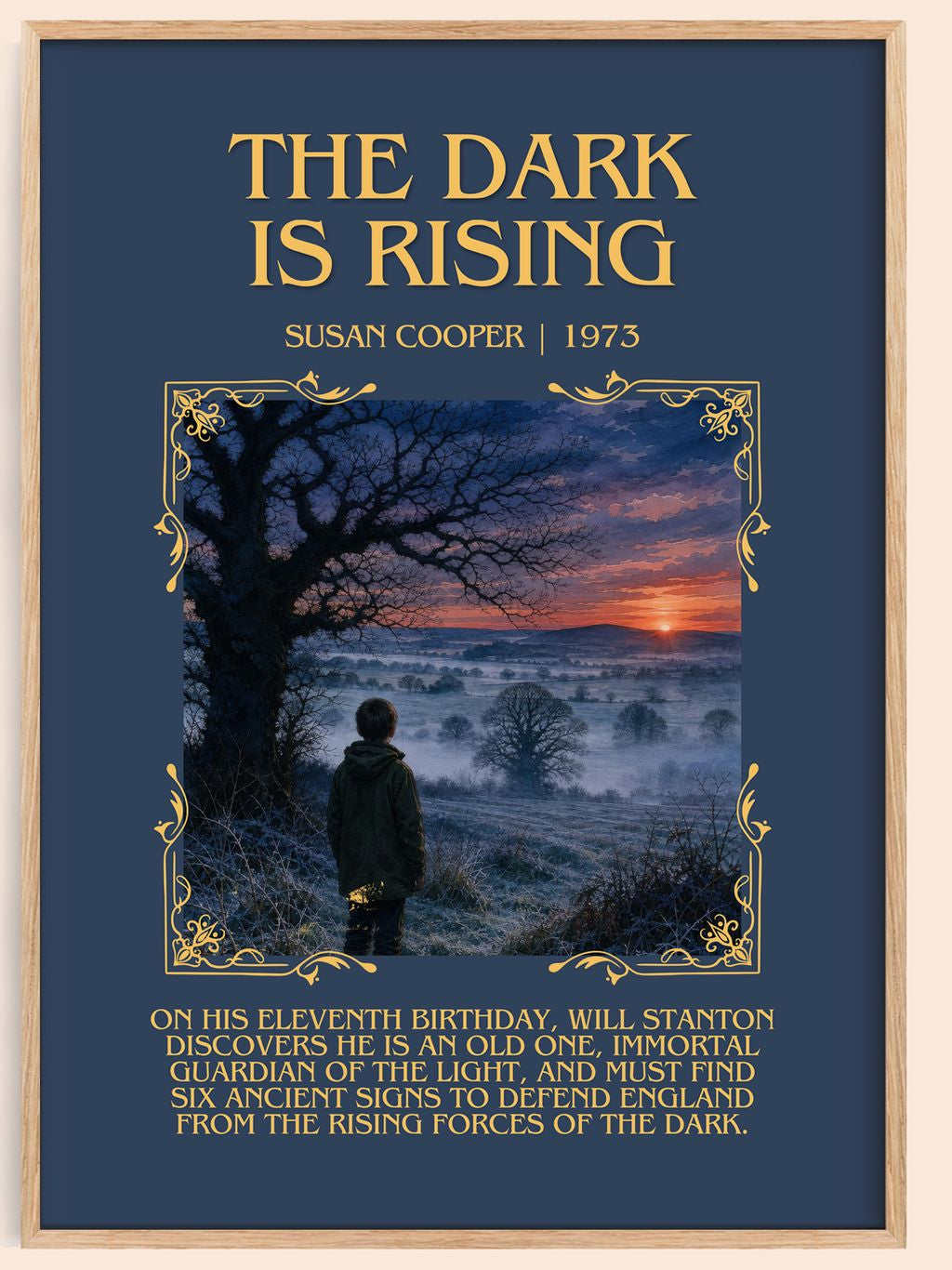 The Dark Is Rising Minimalist Book Poster by Susan Cooper – book poster