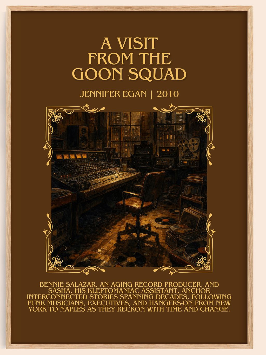 A Visit From The Goon Squad Minimalist Book Poster by Jennifer Egan – book poster