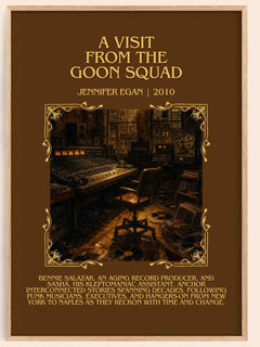 A Visit From The Goon Squad Minimalist Book Poster by Jennifer Egan – book poster