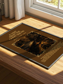 A Visit From The Goon Squad Minimalist Book Poster by Jennifer Egan – print on a sunlit desk