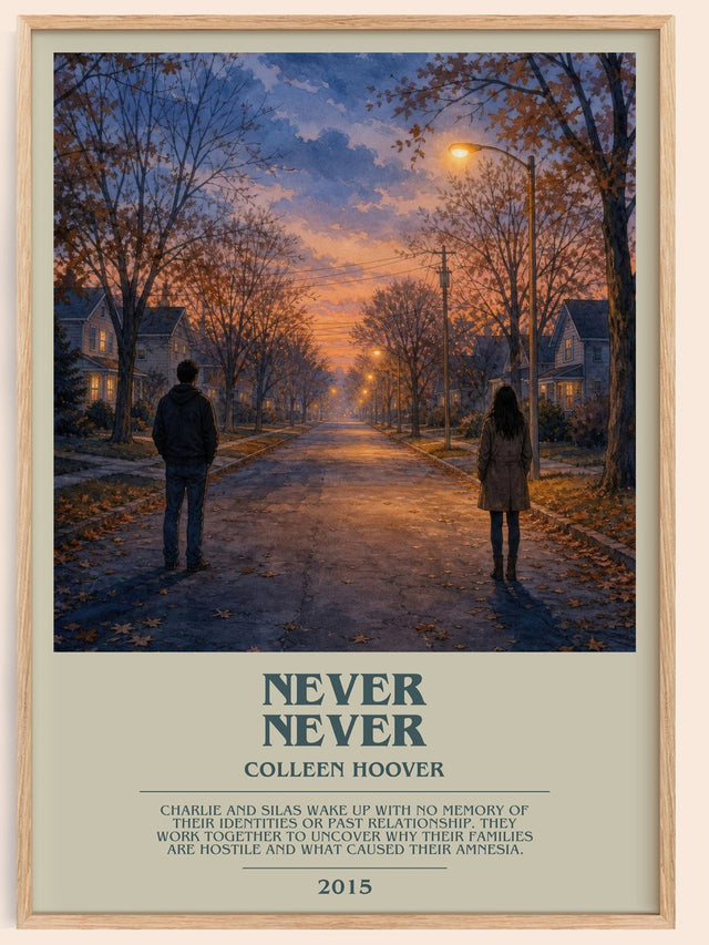 Never Never Bookish Wall Art by Colleen Hoover