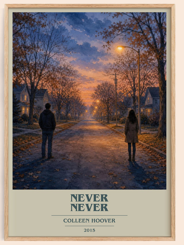 Never Never Book Cover Poster by Colleen Hoover