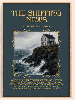 The Shipping News Minimalist Book Poster by Annie Proulx – book poster