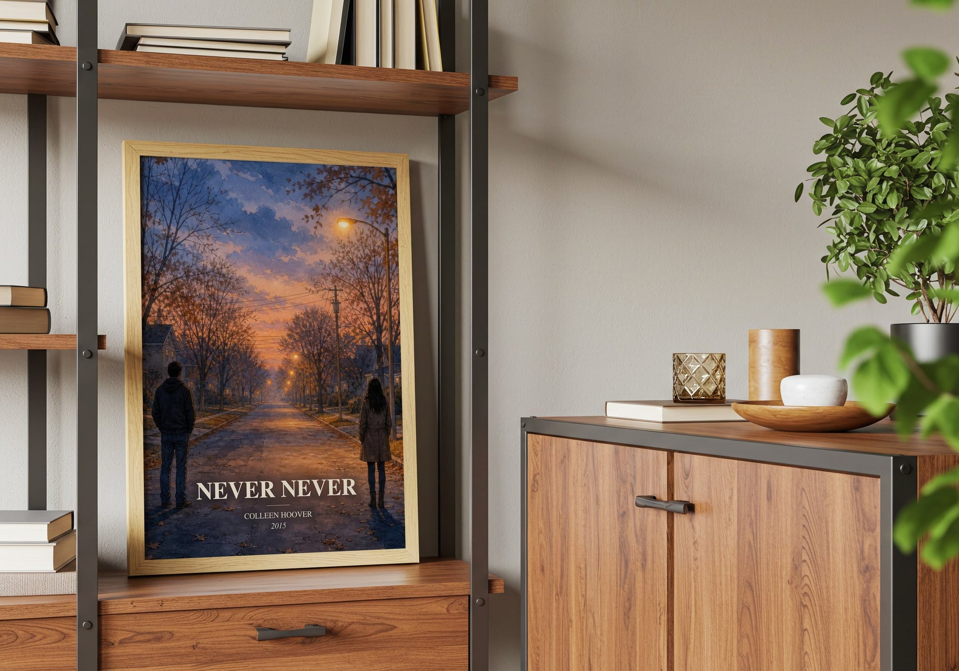 Never Never book watercolour illustration paper finish options – matte satin gloss