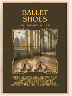 Ballet Shoes Minimalist Book Poster by Noel Streatfeild – book poster