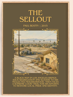 The Sellout Minimalist Book Poster by Paul Beatty – book poster