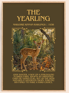 The Yearling Minimalist Book Poster by Marjorie Kinnan Rawlings – book poster
