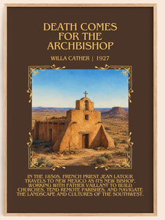Death Comes for the Archbishop Minimalist Book Poster by Willa Cather – book poster