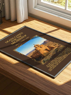 Death Comes for the Archbishop Minimalist Book Poster by Willa Cather – print on a sunlit desk