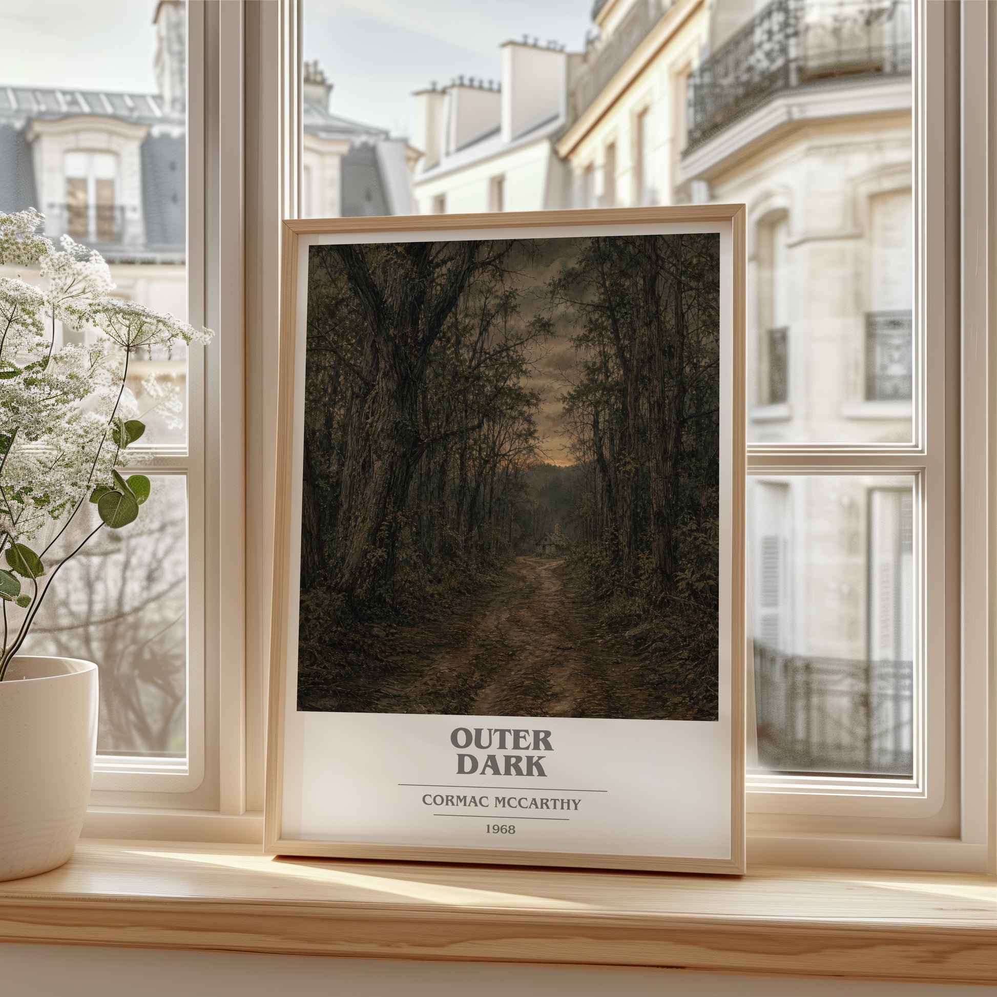Outer Dark book cover poster colour and style options – Cormac Mccarthy book art