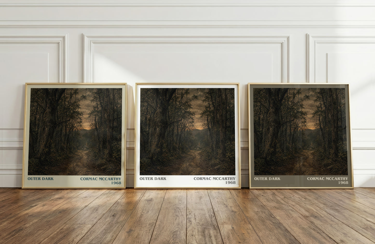 Outer Dark literary art print colour and style options – Cormac Mccarthy book art