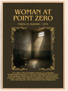 Woman at Point Zero Minimalist Book Poster by Nawal El Saadawi – book poster