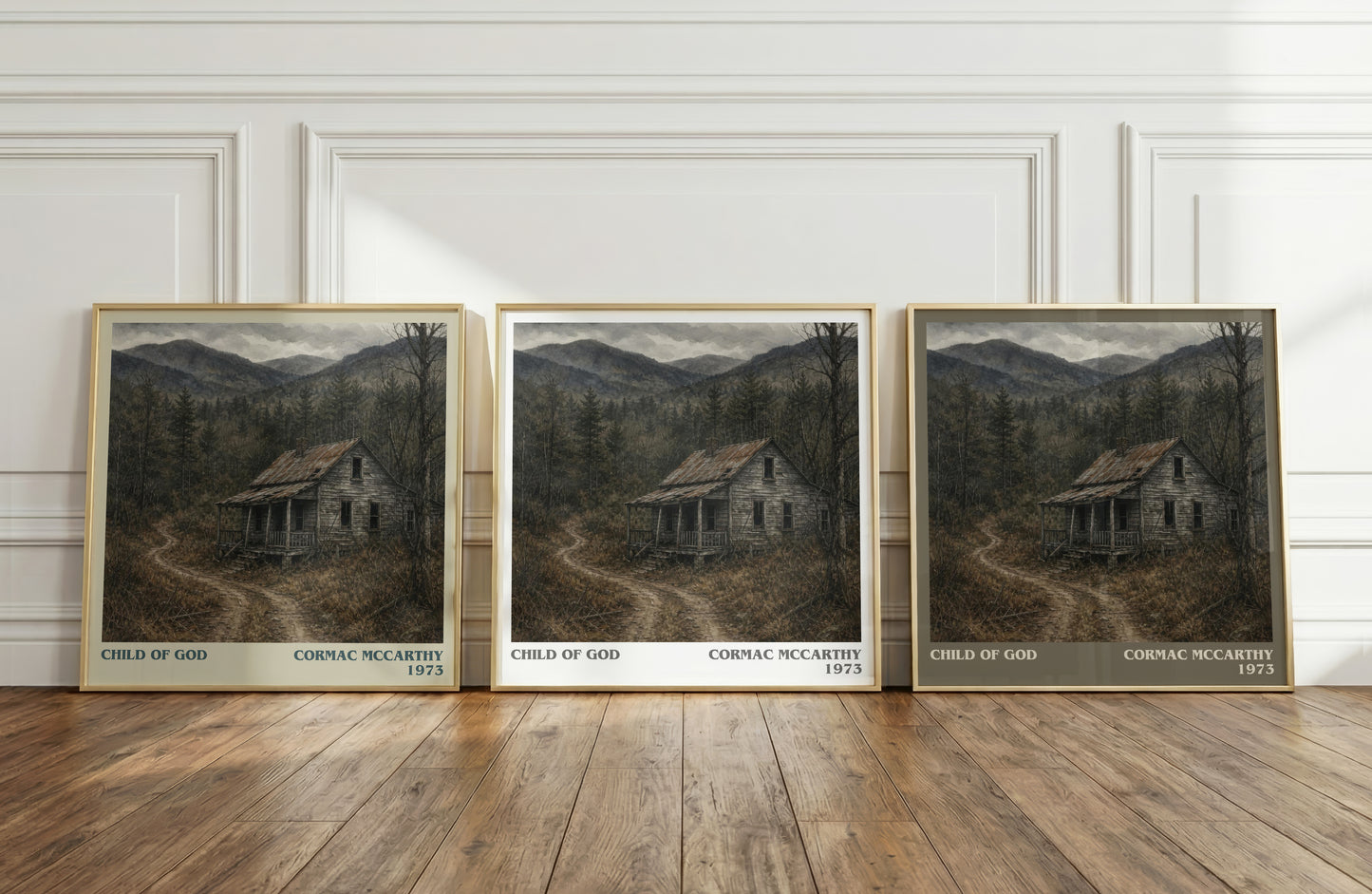 Child Of God literary art print colour and style options – Cormac Mccarthy book art