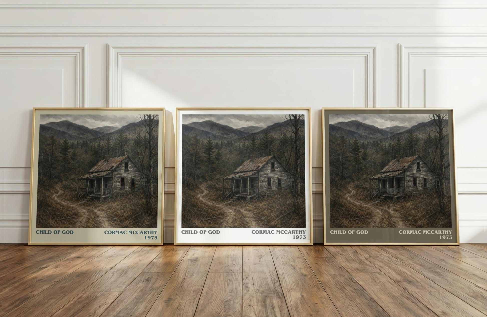 Child Of God literary art print colour and style options – Cormac Mccarthy book art