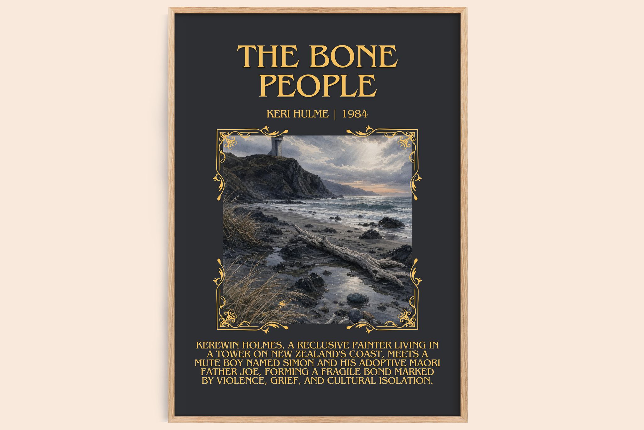 The Bone People Minimalist Book Poster by Keri Hulme