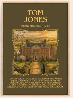 Tom Jones Minimalist Book Poster by Henry Fielding – book poster