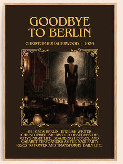 Goodbye to Berlin Minimalist Book Poster by Christopher Isherwood – book poster