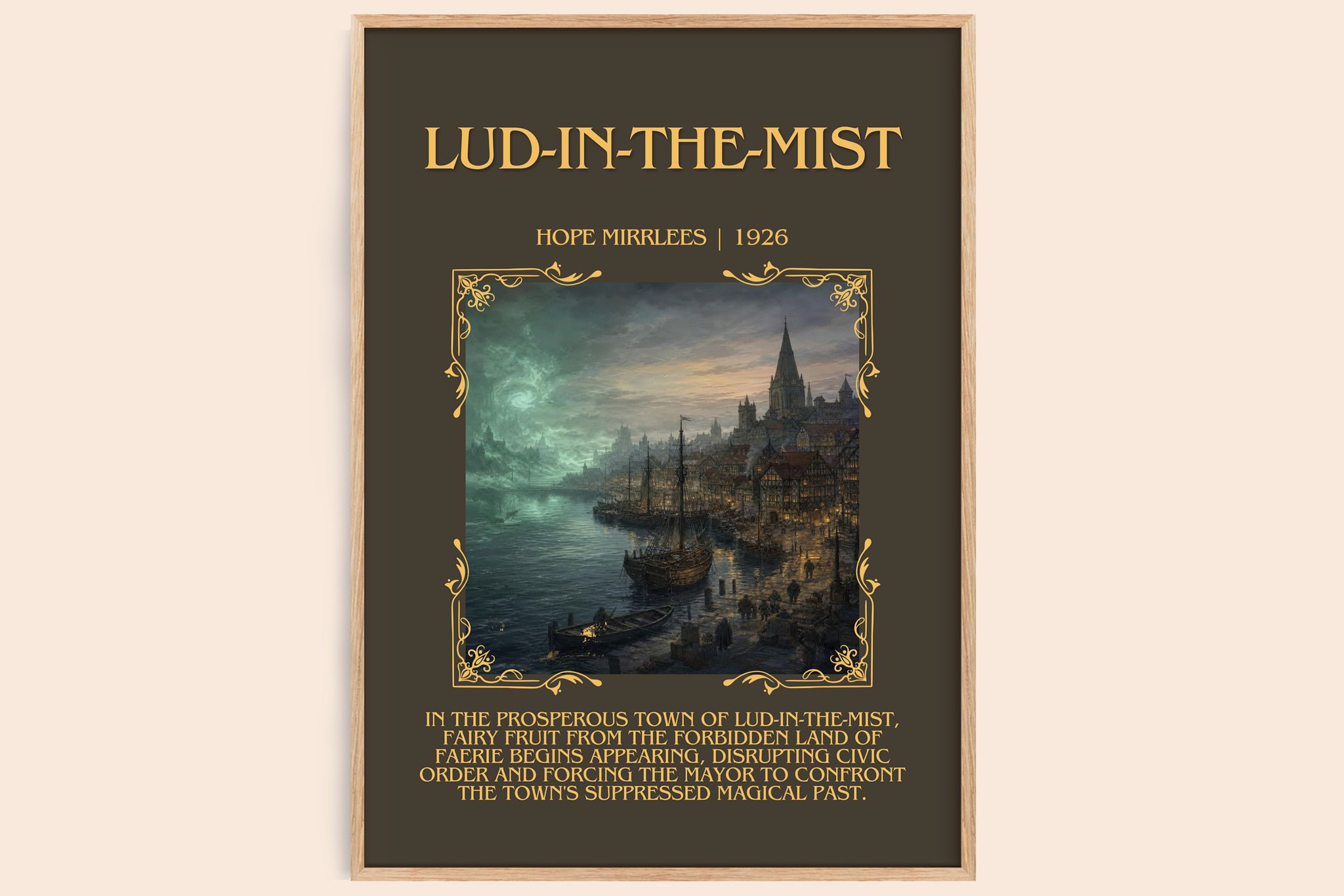 Lud-in-the-Mist Minimalist Book Poster by Hope Mirrlees