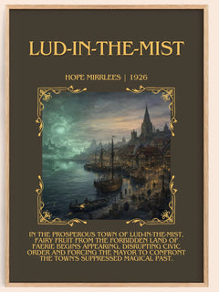 Lud-in-the-Mist Minimalist Book Poster by Hope Mirrlees – book poster