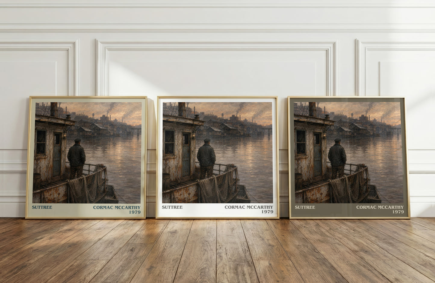 Suttree literary art print colour and style options – Cormac Mccarthy book art