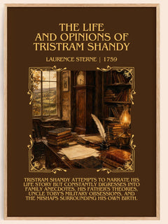 The Life And Opinions Of Tristram Shandy Minimalist Book Poster by Laurence Sterne – book poster