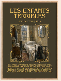 Les Enfants Terribles Minimalist Book Poster by Jean Cocteau – book poster