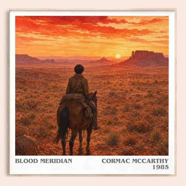 Blood Meridian Literary Art Print by Cormac Mccarthy