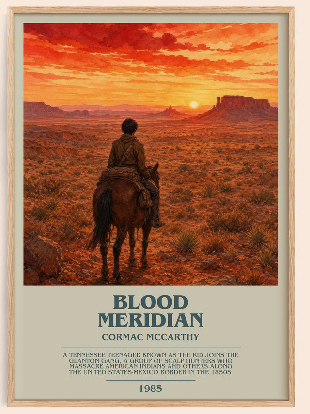 Blood Meridian Bookish Wall Art by Cormac Mccarthy