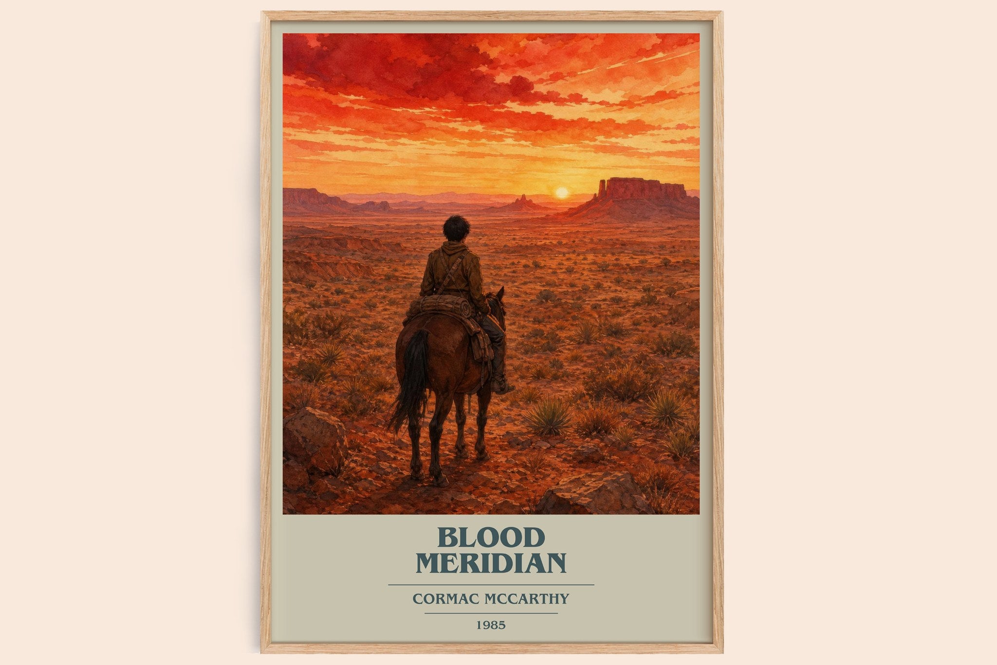 Blood Meridian Book Cover Poster by Cormac Mccarthy
