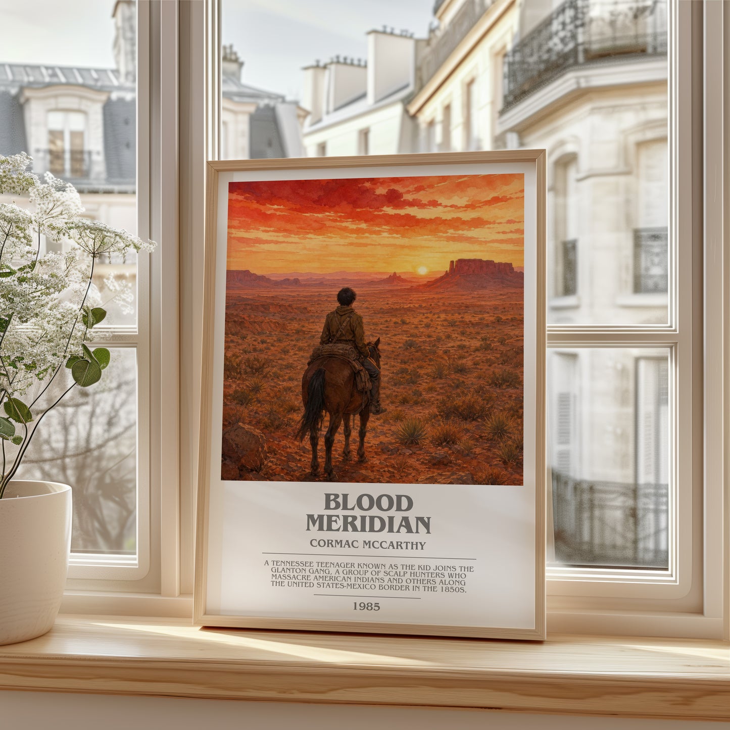 Blood Meridian bookish poster colour and style options – Cormac Mccarthy book art
