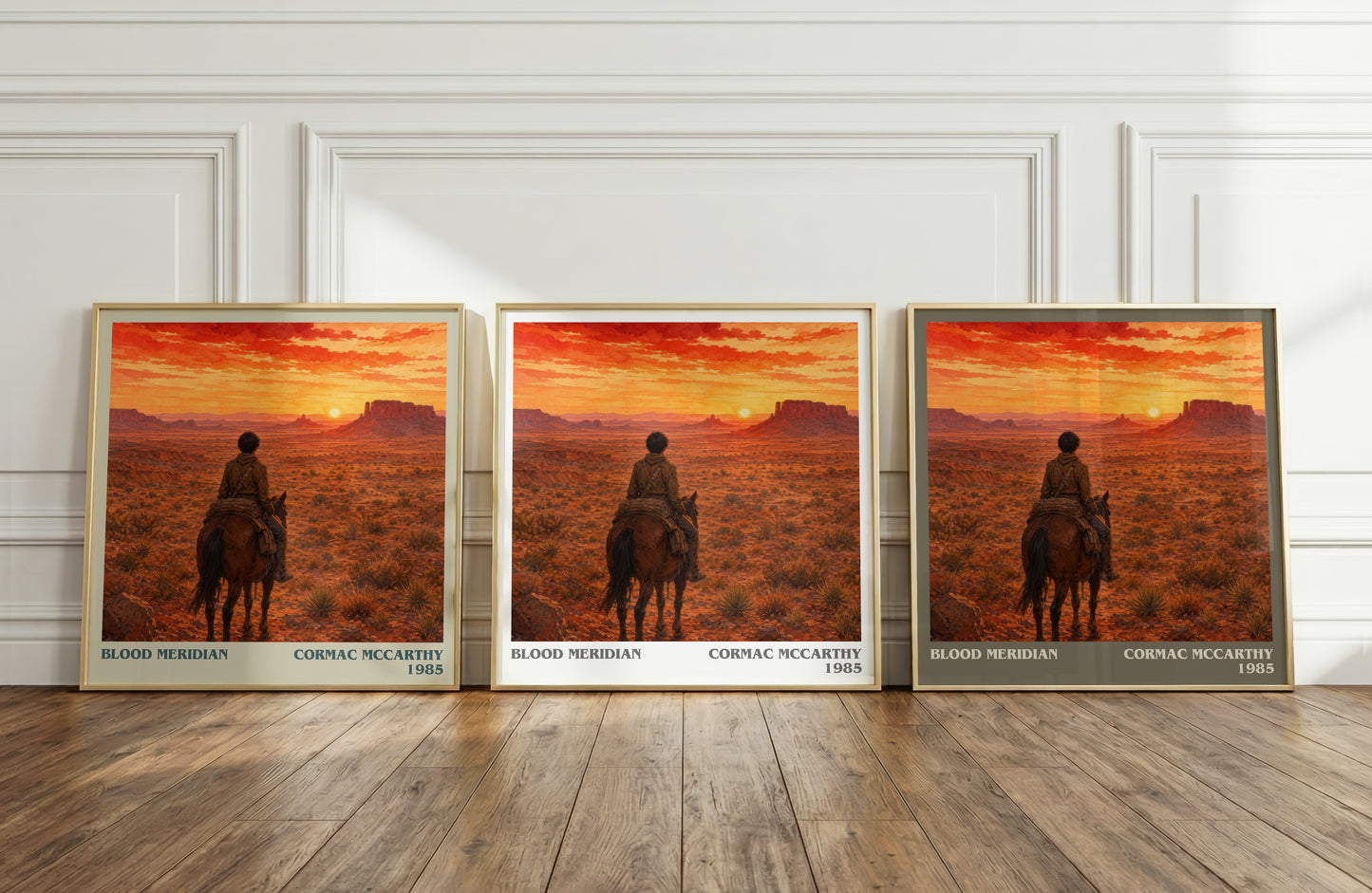 Blood Meridian literary art print colour and style options – Cormac Mccarthy book art
