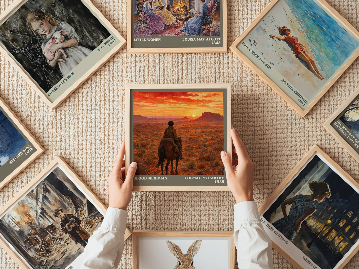Blood Meridian literary book poster framed on wall – historical fiction wall art
