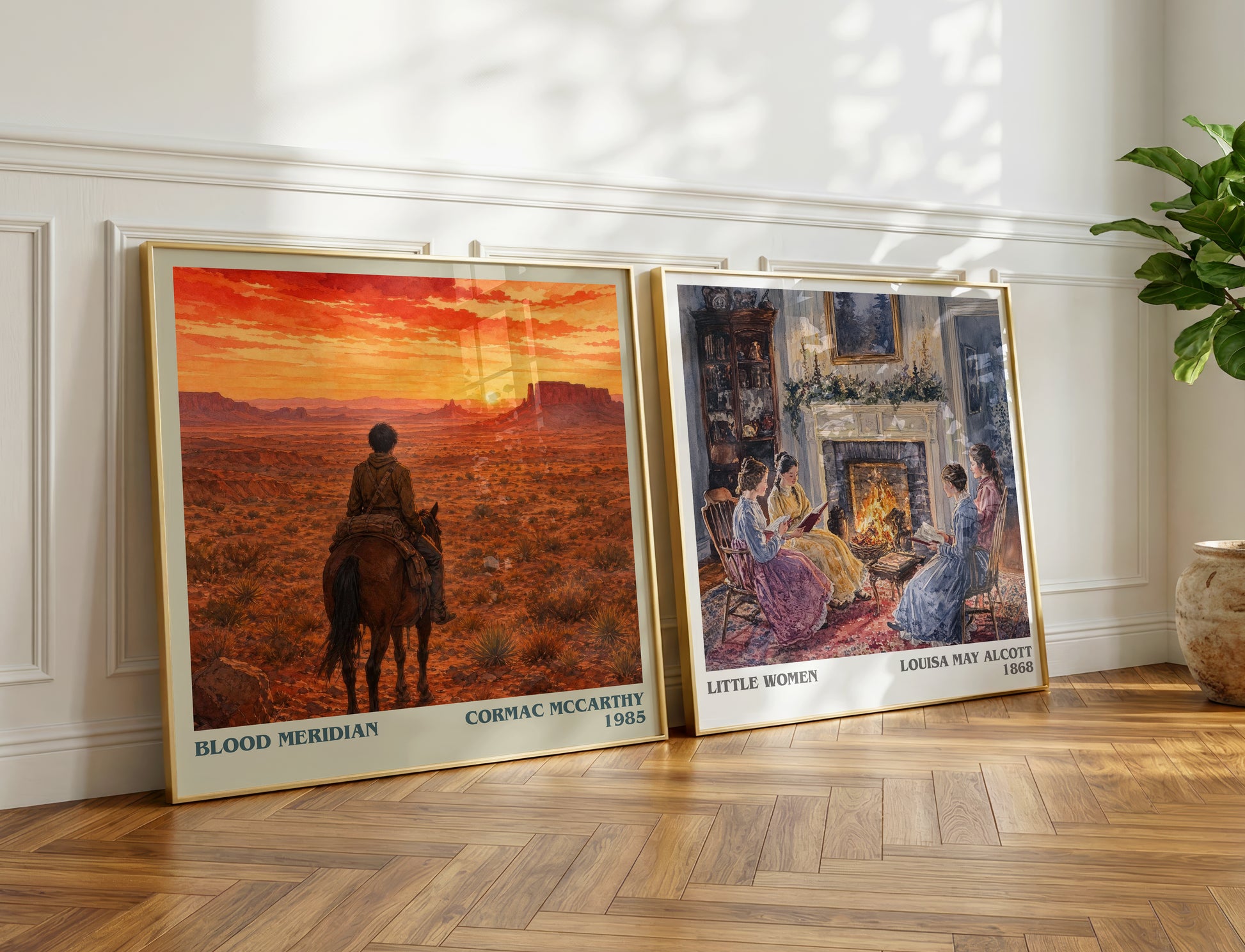 Blood Meridian literary print on bookshelf – Cormac Mccarthy fan gift