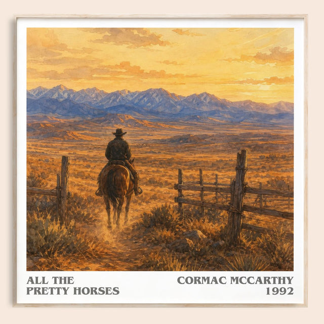 All The Pretty Horses Literary Art Print by Cormac Mccarthy