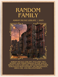 Random Family Minimalist Book Poster by Adrian Nicole LeBlanc – book poster