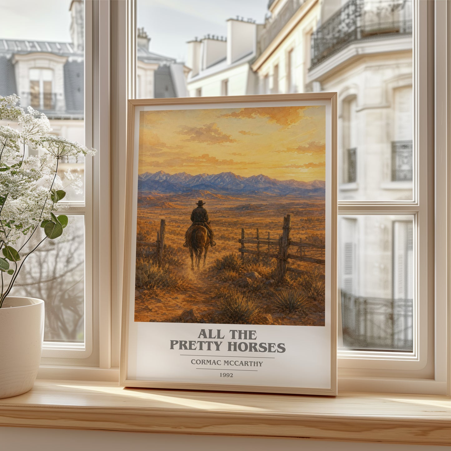 All The Pretty Horses book cover poster colour and style options – Cormac Mccarthy book art