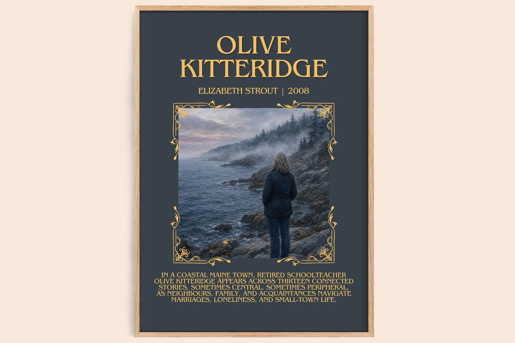 Olive Kitteridge Minimalist Book Poster by Elizabeth Strout